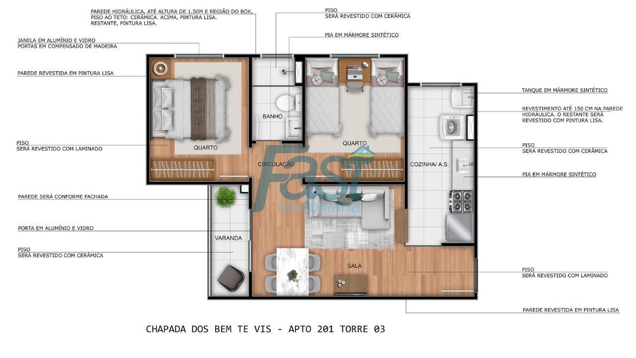 Apartamento à venda com 2 quartos, 39m² - Foto 11