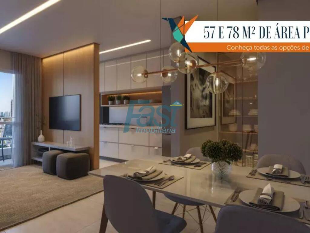 Apartamento à venda com 3 quartos, 78m² - Foto 1