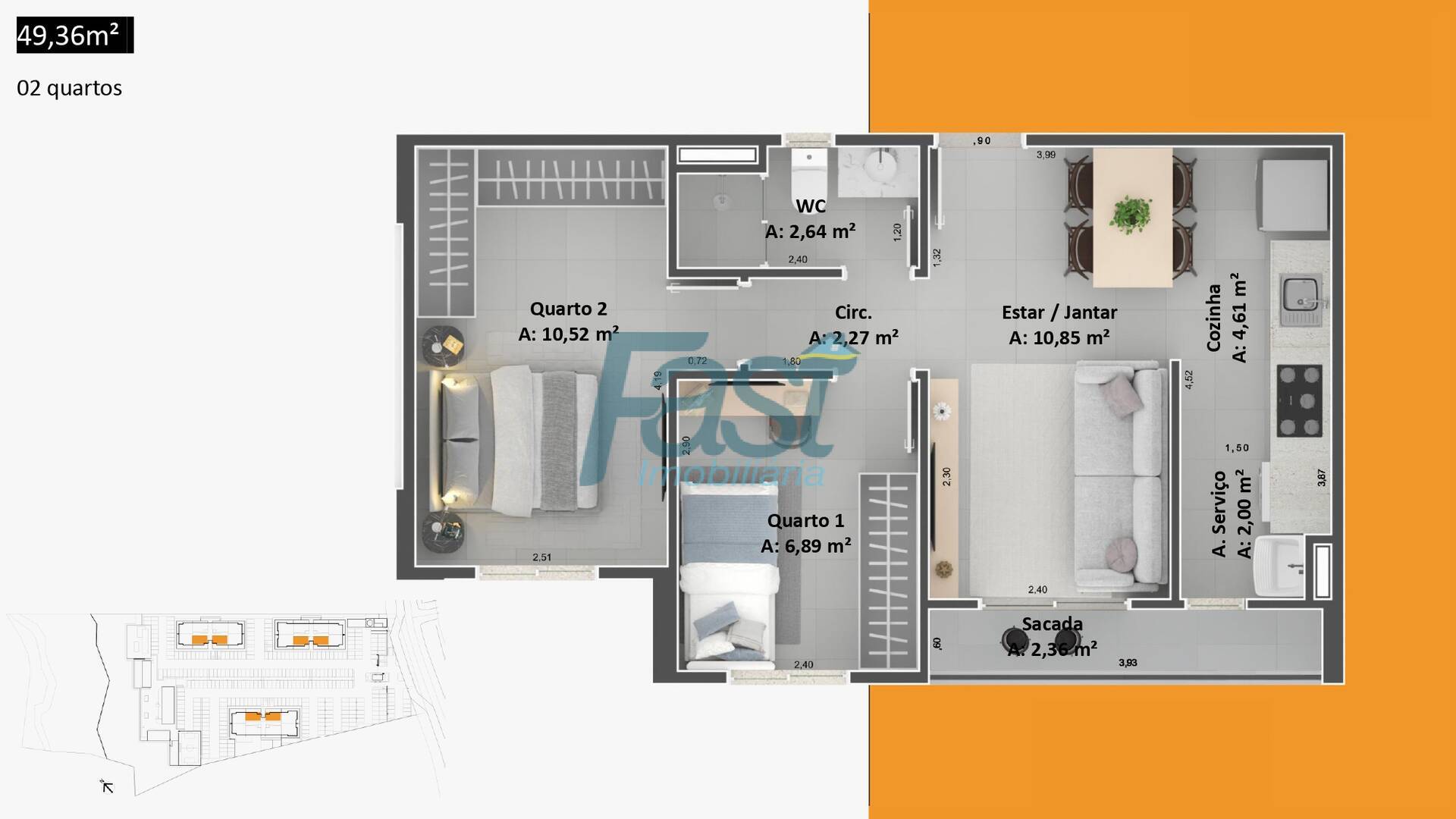 Apartamento à venda com 3 quartos, 65m² - Foto 25